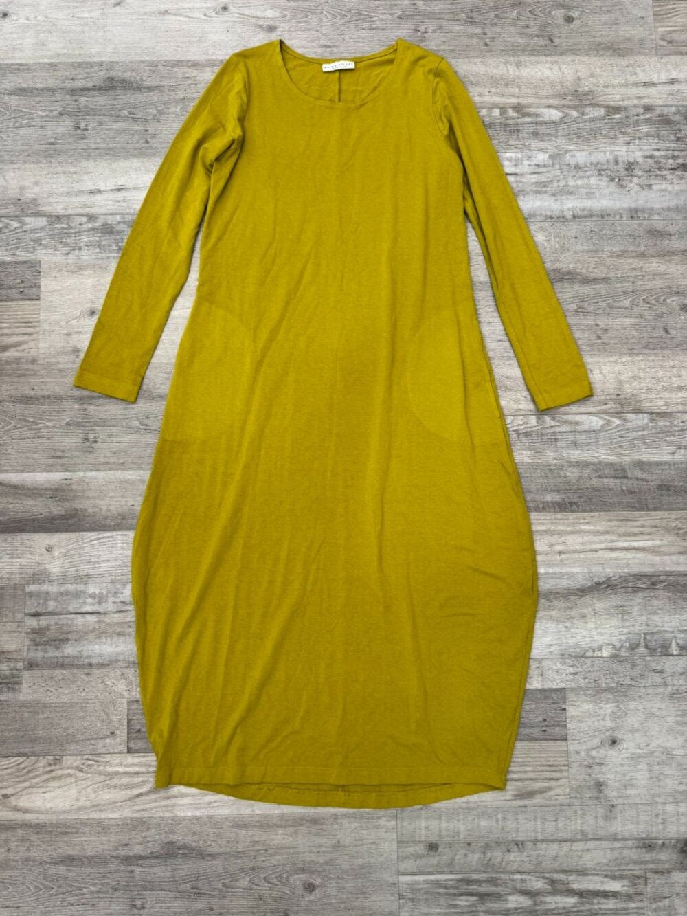 Bryn Walker Green Long Sleeve Jersey Knit Maxi Dress Size Small Pockets Q37